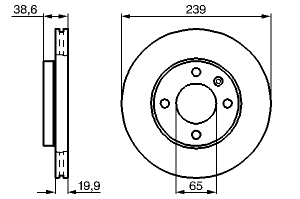 Тормозной диск BOSCH 0 986 478 017