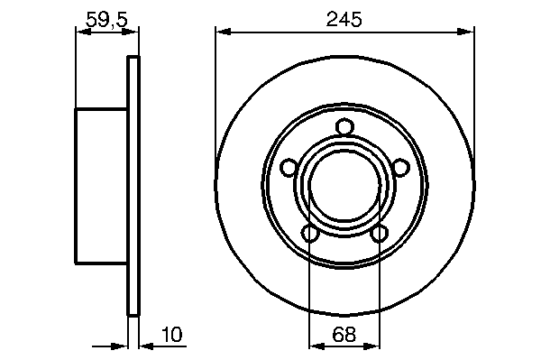 Тормозной диск BOSCH 0 986 478 023