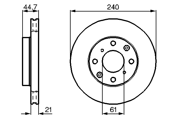 Тормозной диск BOSCH 0 986 478 115