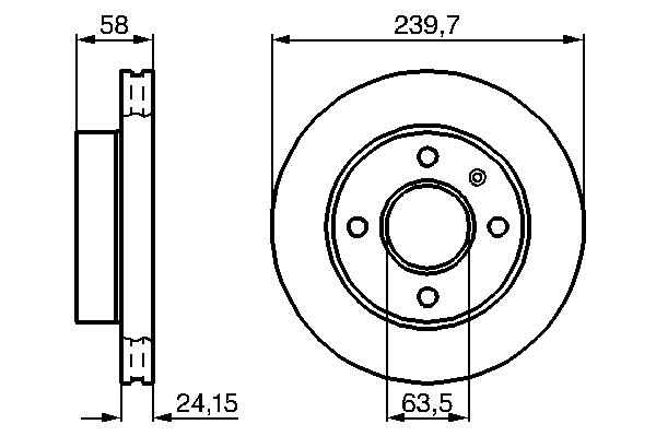 Тормозной диск BOSCH 0 986 478 148