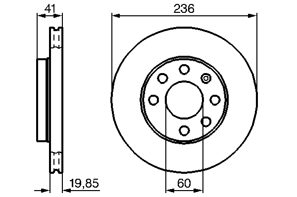 Тормозной диск BOSCH 0 986 478 192