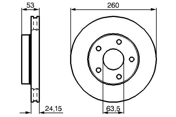 Тормозной диск BOSCH 0 986 478 195