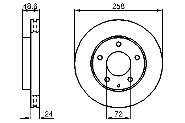 Тормозной диск BOSCH 0 986 478 227