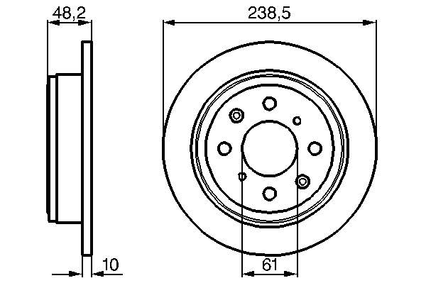 Тормозной диск BOSCH 0 986 478 350