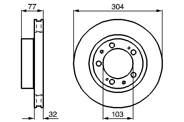 Тормозной диск BOSCH 0 986 478 408