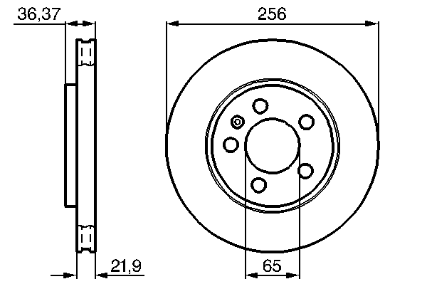 Тормозной диск BOSCH 0 986 478 482