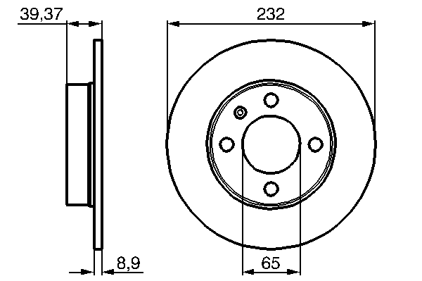 Тормозной диск BOSCH 0 986 478 492