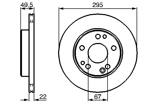 Тормозной диск BOSCH 0 986 478 525