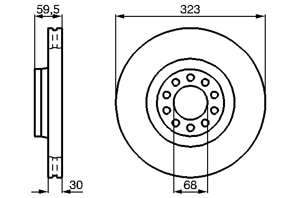 Тормозной диск BOSCH 0 986 478 575
