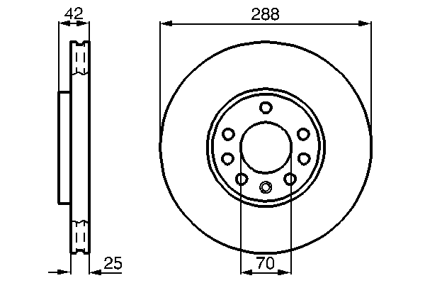 Тормозной диск BOSCH 0 986 478 588