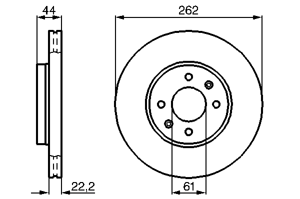 Тормозной диск BOSCH 0 986 478 598