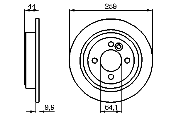 Тормозной диск BOSCH 0 986 478 601