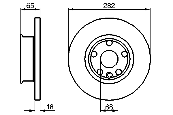 Тормозной диск BOSCH 0 986 478 613