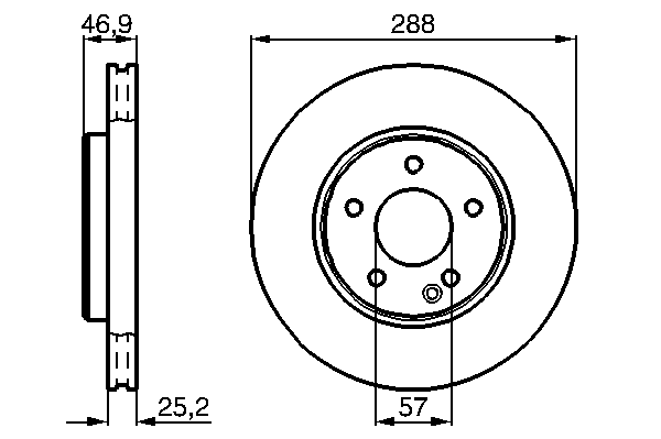 Тормозной диск BOSCH 0 986 478 624