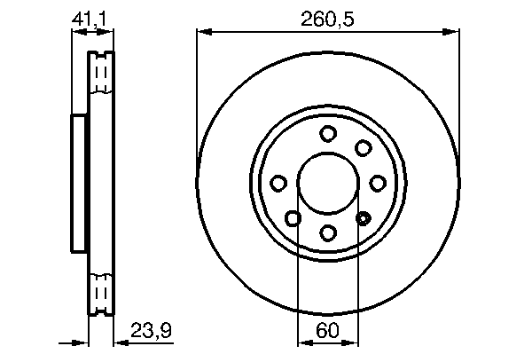 Тормозной диск BOSCH 0 986 478 730