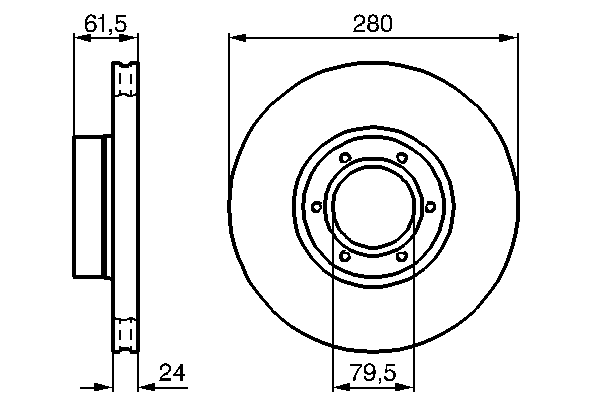 Тормозной диск BOSCH 0 986 478 745