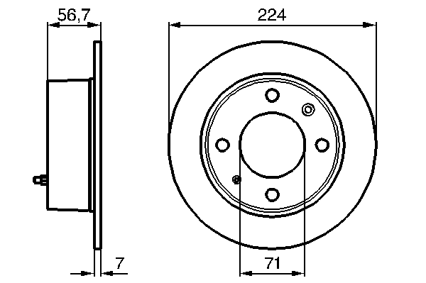 Тормозной диск BOSCH 0 986 478 749