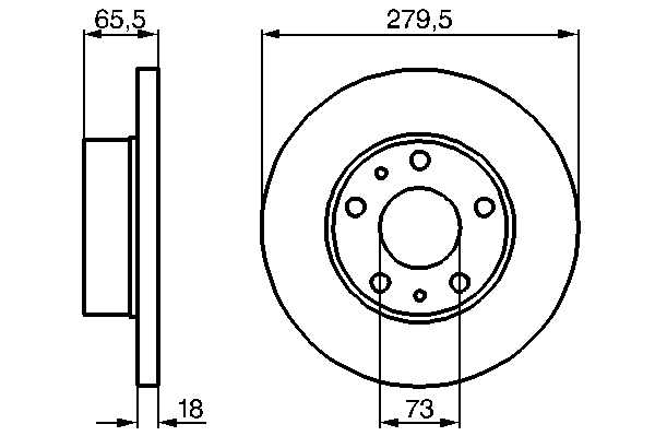 Тормозной диск BOSCH 0 986 478 843