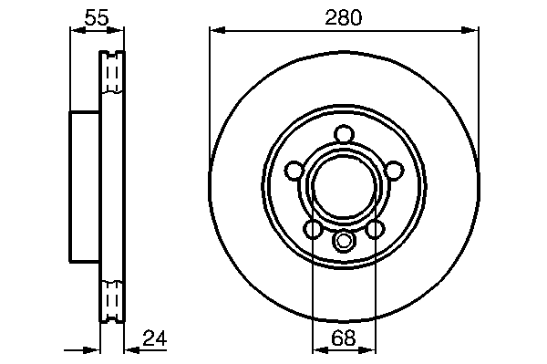 Тормозной диск BOSCH 0 986 478 846