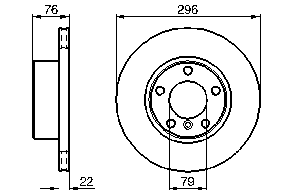 Тормозной диск BOSCH 0 986 478 848