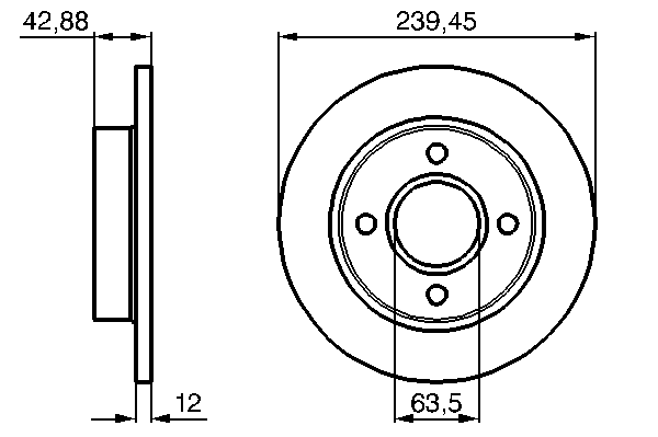 Тормозной диск BOSCH 0 986 478 856