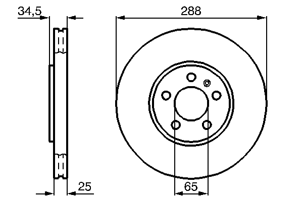 Тормозной диск BOSCH 0 986 478 867
