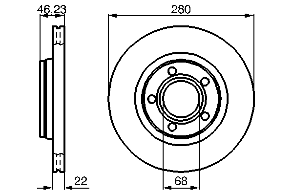 Тормозной диск BOSCH 0 986 478 869