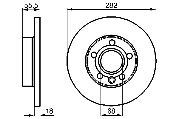Тормозной диск BOSCH 0 986 478 870