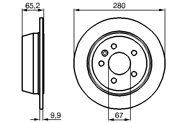 Тормозной диск BOSCH 0 986 478 873