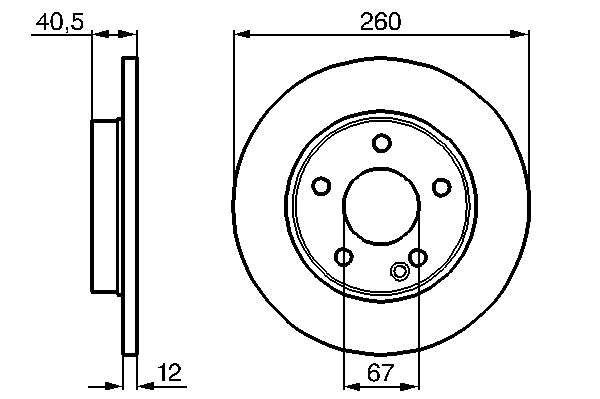 Тормозной диск BOSCH 0 986 478 874