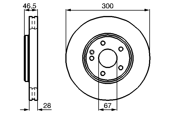 Тормозной диск BOSCH 0 986 478 876