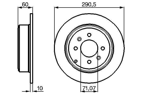 Тормозной диск BOSCH 0 986 478 877