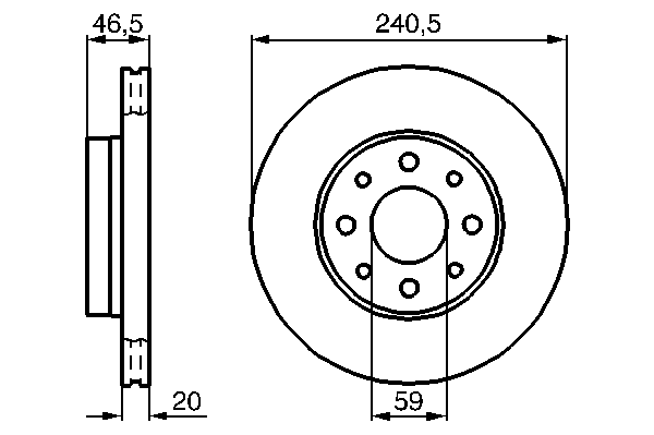 Тормозной диск BOSCH 0 986 478 878