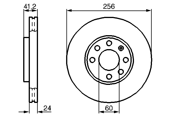Тормозной диск BOSCH 0 986 478 881