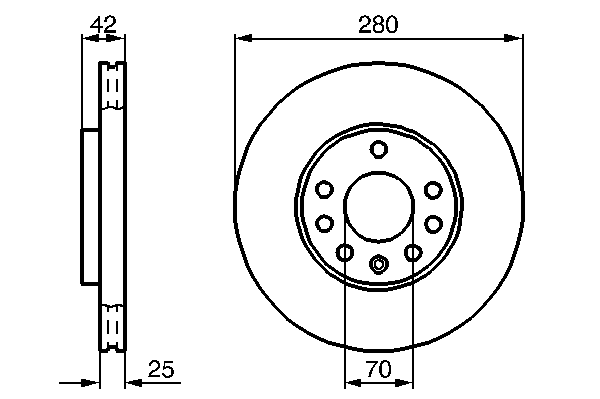 Тормозной диск BOSCH 0 986 478 883