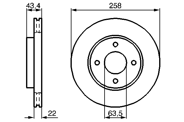 Тормозной диск BOSCH 0 986 478 892