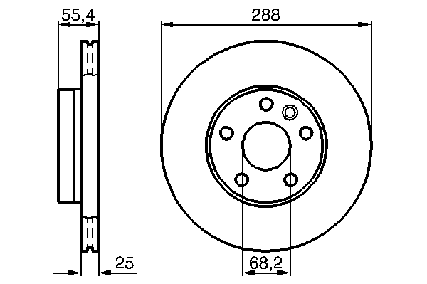 Тормозной диск BOSCH 0 986 478 893