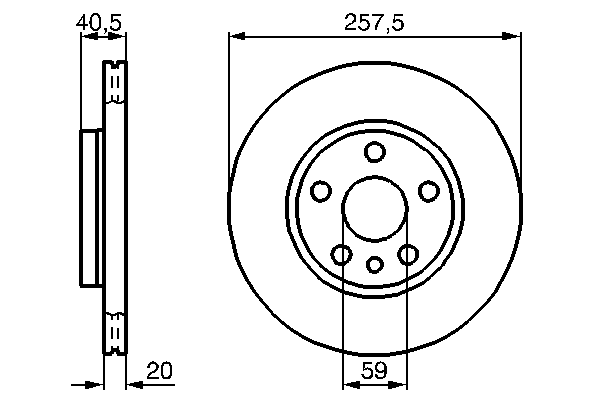 Тормозной диск BOSCH 0 986 478 896