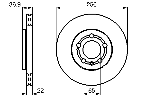 Тормозной диск BOSCH 0 986 478 988