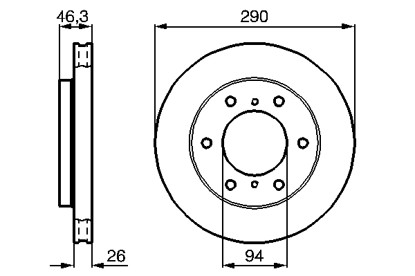 Тормозной диск BOSCH 0 986 478 990