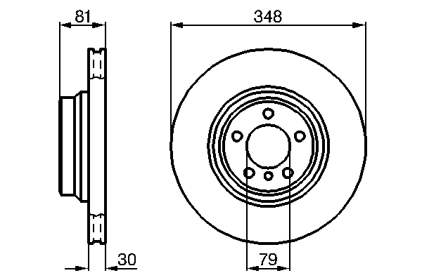 Тормозной диск BOSCH 0 986 479 003