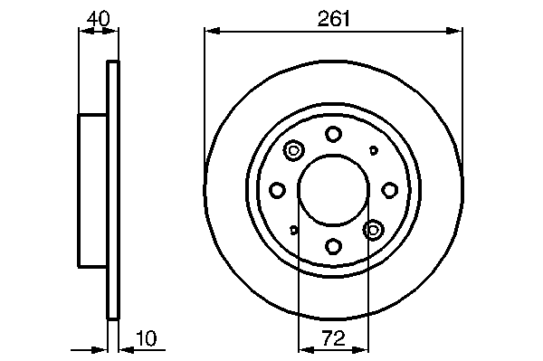 Тормозной диск BOSCH 0 986 479 018
