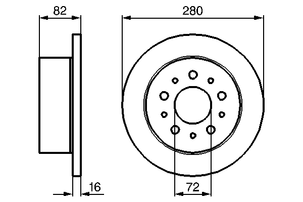 Тормозной диск BOSCH 0 986 479 065