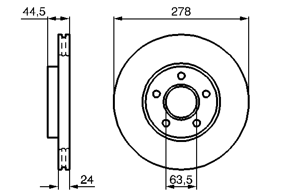 Тормозной диск BOSCH 0 986 479 069