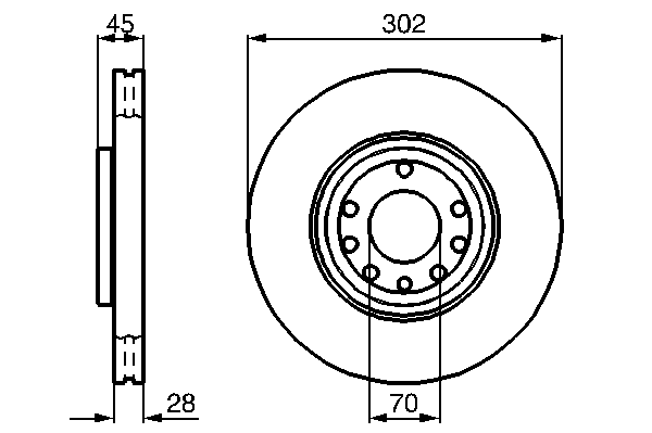 Тормозной диск BOSCH 0 986 479 076
