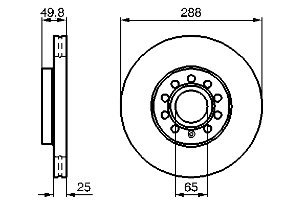 Тормозной диск BOSCH 0 986 479 088