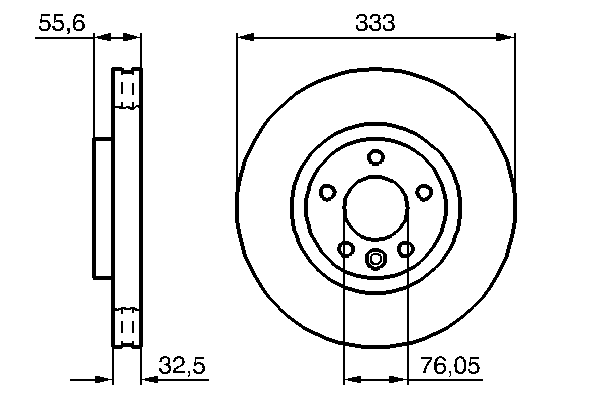 Тормозной диск BOSCH 0 986 479 096