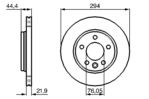 Тормозной диск BOSCH 0 986 479 097