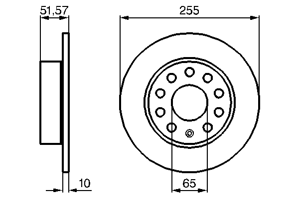 Тормозной диск BOSCH 0 986 479 099
