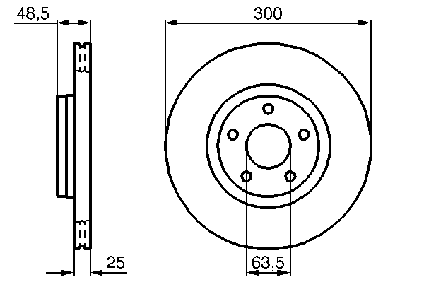 Тормозной диск BOSCH 0 986 479 171